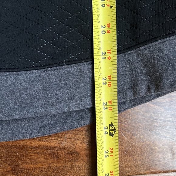 The North Face Recover Up Quilted Gray & Black Sweater Sweatshirt Size Large - Picture 9 of 11